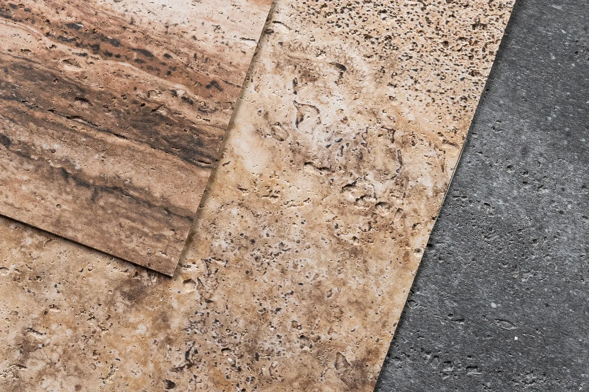 samples travertine material