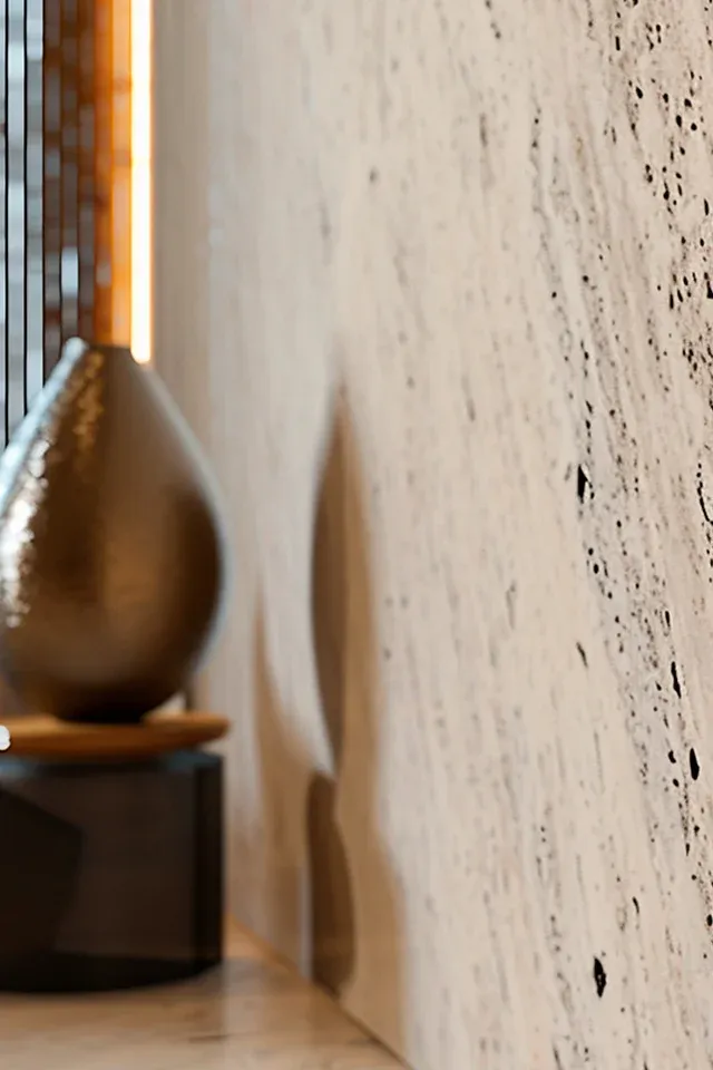 wallcreo travertine material interior